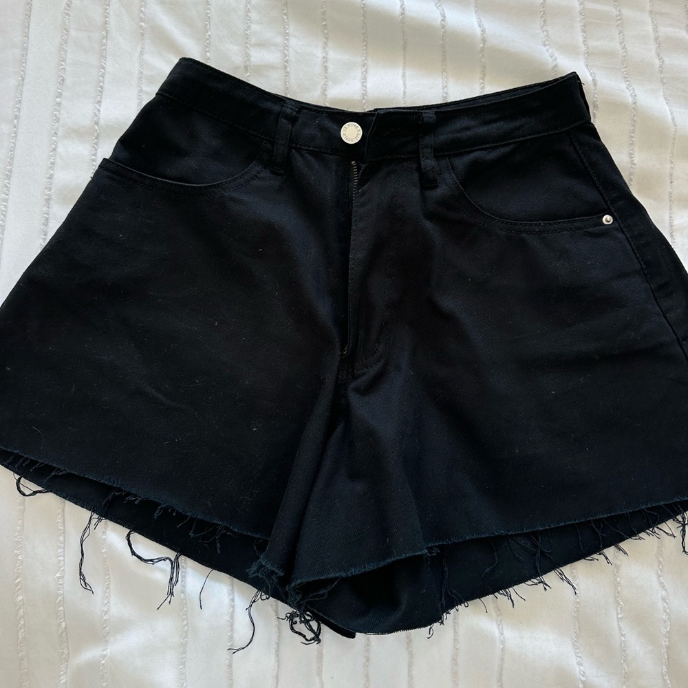 WeWoreWhat Black Flare Bell Short